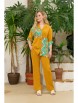 Брючный костюм артикул: 1215 горчица от Anastasia - вид 1