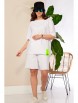 Костюм с шортами артикул: 1220 белый от Anastasia - вид 3