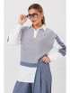 Брючный костюм артикул: 1242.1 деним от Anastasia - вид 15
