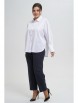 Брючный костюм артикул: 2302 белый, черный от AlaniCollection - вид 8