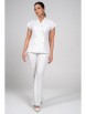 Брючный костюм артикул: 2362 белый от AlaniCollection - вид 6