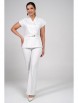 Брючный костюм артикул: 2362 белый от AlaniCollection - вид 1