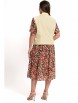 Плательный костюм артикул: 2368 желтый+цветы от AlaniCollection - вид 2