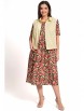 Плательный костюм артикул: 2368 желтый+цветы от AlaniCollection - вид 1