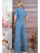 Брючный костюм артикул: 2343 джинсовый от AlaniCollection - вид 2