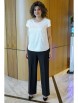 Брючный костюм артикул: 2381 черный, молоко от AlaniCollection - вид 5