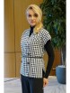 Брючный костюм артикул: 2385 клетка, черный от AlaniCollection - вид 5