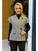 Брючный костюм артикул: 2385 клетка, черный от AlaniCollection - вид 8