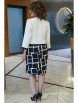 Нарядное платье артикул: 2415 белый+черный от AlaniCollection - вид 2