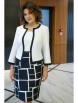 Нарядное платье артикул: 2415 белый+черный от AlaniCollection - вид 4