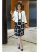 Нарядное платье артикул: 2415 белый+черный от AlaniCollection - вид 5
