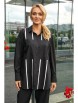 Брючный костюм артикул: 2399 черный+полоска от AlaniCollection - вид 4