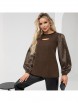 Блузка артикул: Автоледи (кофейное пирожное) от CHARUTTI - вид 3