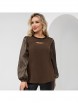 Блузка артикул: Автоледи (кофейное пирожное) от CHARUTTI - вид 6
