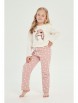 Пижама, ночная рубашка артикул: 3038/3039 AW23/24 BUNNY Пижама для девочек со штанами от Taro - вид 1
