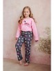 Пижама, ночная рубашка артикул: 3042/3043/3046 AW23/24 RUBY Пижама для девочек со штанами от Taro - вид 2