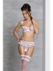 Комплекты белья артикул: Lovelia set White от Passion lingerie - вид 1