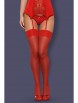 Чулки артикул: S 800 stockings Red от Obsessive - вид 1