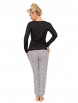 Пижама артикул: Pantera long pyjamas Black от Donna - вид 3