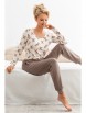 Пижама артикул: Reni long pyjamas Beige от Donna - вид 2