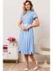 Платье артикул: 2757 голубая полоска от Мода-Юрс - вид 1