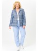 Брючный костюм артикул: М194/1 голубой от OVERYOU - вид 8