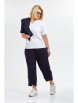 Брючный костюм артикул: М146/1 new темно-синий от OVERYOU - вид 5