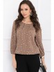 Блузка артикул: БЛУЗКА АВАЛИЯ (ПРАЛИНЕ) от Bellovera - вид 3