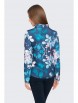Блузка артикул: Фуфайка женская на пуговицах КАРАМЕЛЬ, темно-синий от Style Margo - вид 3