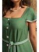 Платье артикул: 20463 зеленый+белый от Vittoria Queen - вид 5