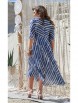 Платье артикул: 21333 диз.полоска голубой+белый от Vittoria Queen - вид 6