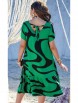 Нарядное платье артикул: 21813 зеленый+черный от Vittoria Queen - вид 2