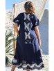 Платье артикул: 21753 т.синий+молочный от Vittoria Queen - вид 2