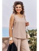 Брючный костюм артикул: 24753 черный+карамель от Vittoria Queen - вид 5