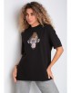 Кофта, джемпер артикул: М0217 черный от HIT - вид 5