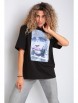 Кофта, джемпер артикул: М0215 черный от HIT - вид 1