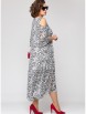 Нарядное платье артикул: 7234 бело-серый принт от Eva Grant - вид 5