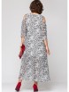 Нарядное платье артикул: 7234 бело-серый принт от Eva Grant - вид 7