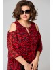 Нарядное платье артикул: 7234 красно-черный принт от Eva Grant - вид 4
