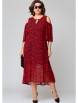 Нарядное платье артикул: 7234 красно-черный принт от Eva Grant - вид 1