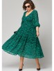 Нарядное платье артикул: 7210 принт зелень от Eva Grant - вид 1