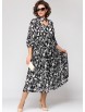 Нарядное платье артикул: 7102 черно-белый от Eva Grant - вид 3