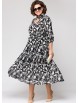 Нарядное платье артикул: 7102 черно-белый от Eva Grant - вид 4