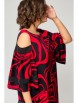 Нарядное платье артикул: 7145 красный принт от Eva Grant - вид 6