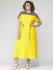 Платье артикул: 7035-2 желтый с принтом от Eva Grant - вид 7