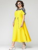 Платье артикул: 7035-2 желтый с принтом от Eva Grant - вид 1