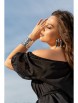 Брючный костюм артикул: 952 черный/фуксия от Andina - вид 11