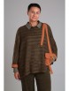 Брючный костюм артикул: М-499 хаки от ЗигзагСтиль - вид 3