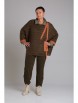 Брючный костюм артикул: М-499 хаки от ЗигзагСтиль - вид 12