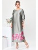 Нарядное платье артикул: 1-2442 серый/цветы от Romanovich Style - вид 7